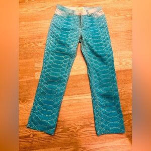Vintage Roberto Cavalli snake skin pants